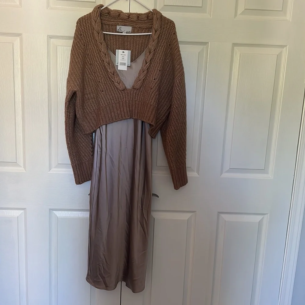 dh New York Rae 2-Piece Braided Sweater & Dress Set - Picture 5 of 6